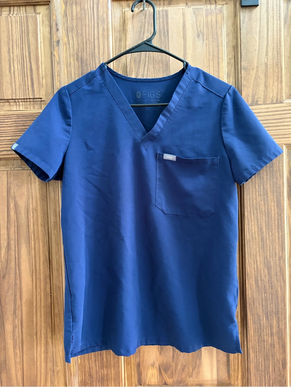 FIGS Technical Collection Navy Blue V-Neck Scrub Top XS